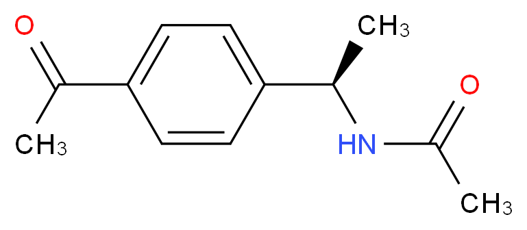 N-[(1R)-1-(4-acetylphenyl)ethyl]acetamide_分子结构_CAS_88146-37-6