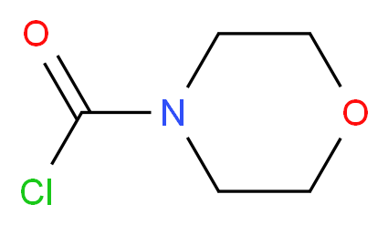 morpholine-4-carbonyl chloride_分子结构_CAS_15159-40-7