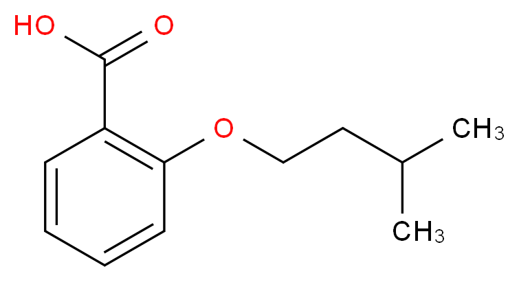 2-(3-methylbutoxy)benzoic acid_分子结构_CAS_21023-51-8