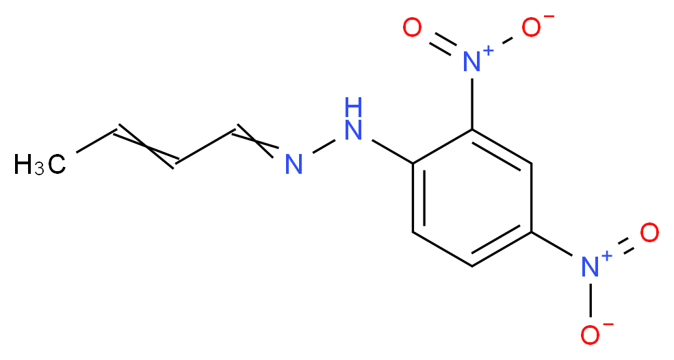 1-(but-2-en-1-ylidene)-2-(2,4-dinitrophenyl)hydrazine_分子结构_CAS_1527-96-4