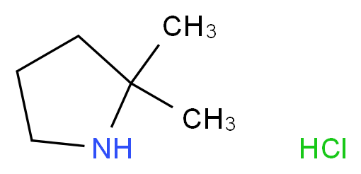 2,2-Dimethylpyrrolidine hydrochloride_分子结构_CAS_623580-01-8)