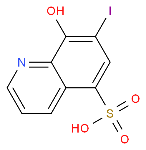 7-IODO-8-HYDROXYQUINOLINE-5-SULFONIC ACID_分子结构_CAS_547-91-1)