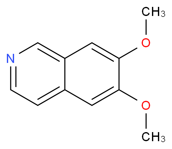 6,7-DiMethoxyisoquinoline_分子结构_CAS_15248-39-2)