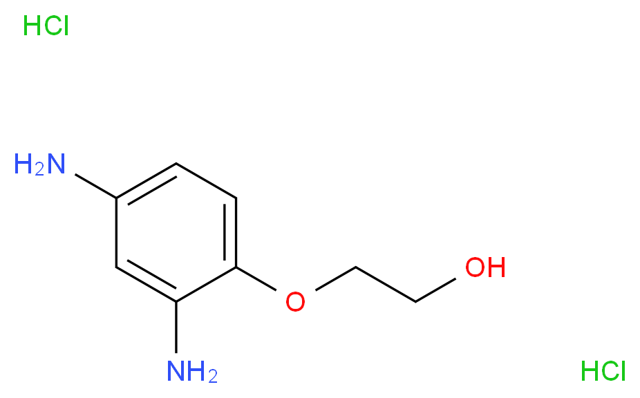 2-(2,4-Diaminophenoxy)ethanol dihydrochloride_分子结构_CAS_66422-95-5)