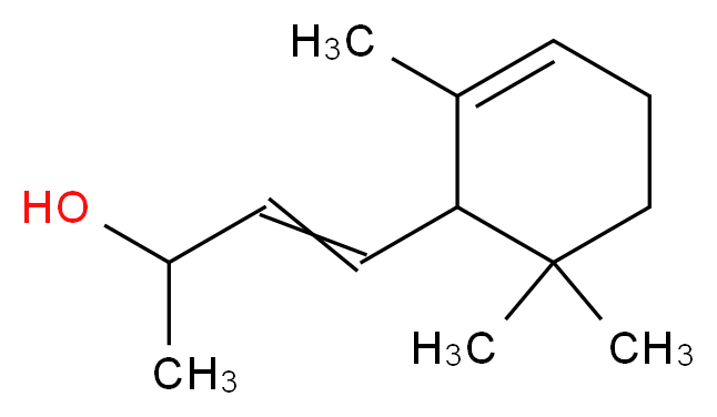 4-(2,6,6-trimethylcyclohex-2-en-1-yl)but-3-en-2-ol_分子结构_CAS_25312-34-9