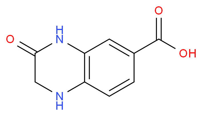 3-oxo-1,2,3,4-tetrahydroquinoxaline-6-carboxylic acid_分子结构_CAS_702669-54-3