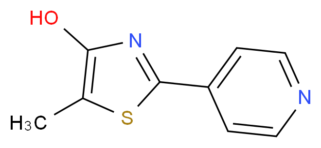 5-Methyl-2-(4-pyridinyl)-1,3-thiazol-4-ol_分子结构_CAS_70547-50-1)