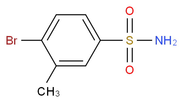 4-溴-3-甲基苯磺酰胺_分子结构_CAS_)