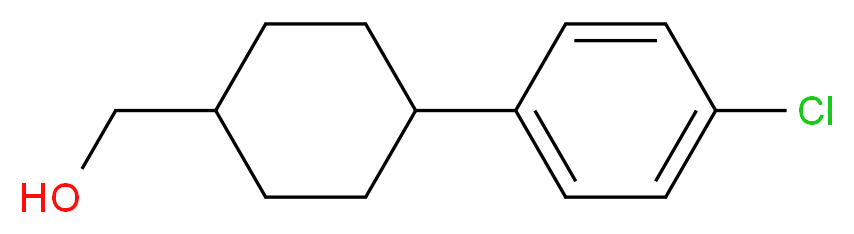 [4-(4-chlorophenyl)cyclohexyl]methanol_分子结构_CAS_137736-28-8