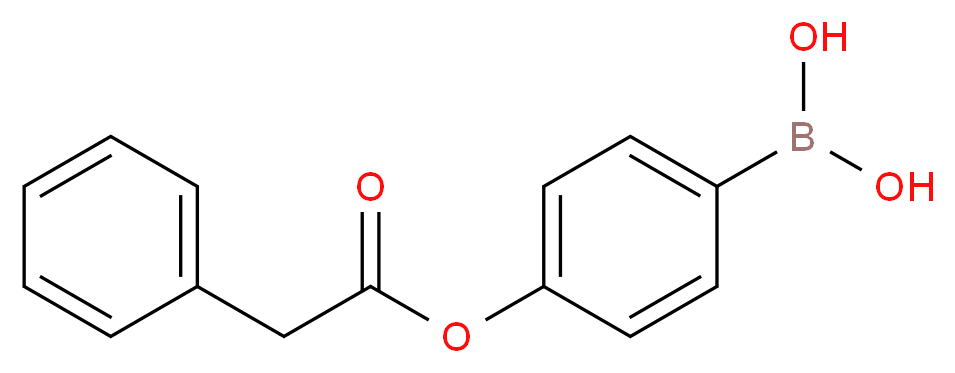 {4-[(2-phenylacetyl)oxy]phenyl}boronic acid_分子结构_CAS_184000-11-1