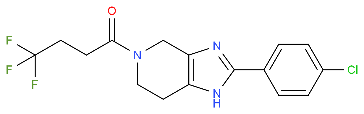 2-(4-chlorophenyl)-5-(4,4,4-trifluorobutanoyl)-4,5,6,7-tetrahydro-1H-imidazo[4,5-c]pyridine_分子结构_CAS_)