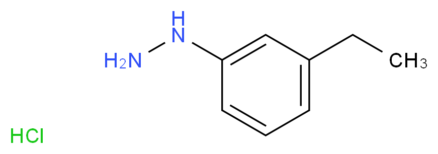 (3-ethylphenyl)hydrazine hydrochloride_分子结构_CAS_60481-49-4