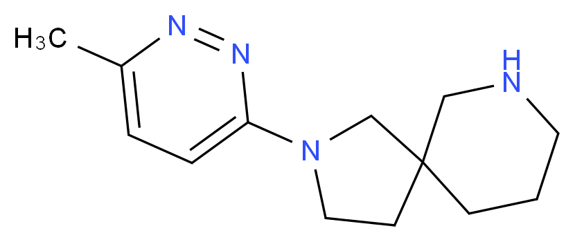 2-(6-methylpyridazin-3-yl)-2,7-diazaspiro[4.5]decane_分子结构_CAS_)