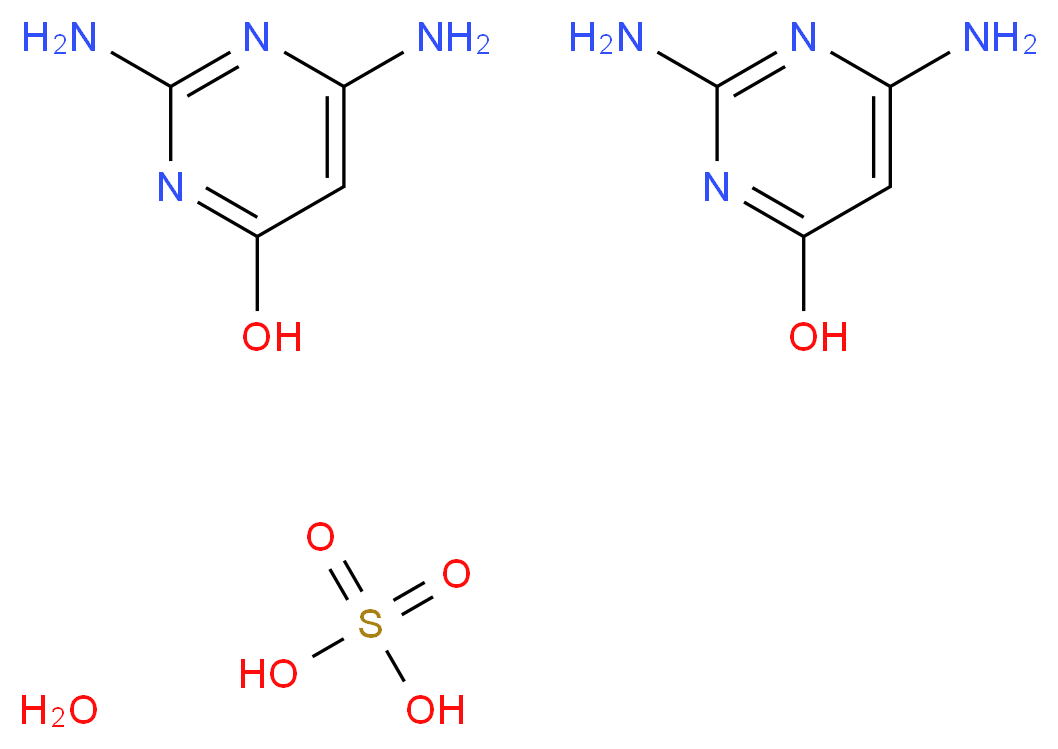 2,4-DIAMINO-6-HYDROXYPYRIMIDINE SULFATE_分子结构_CAS_58470-85-2)