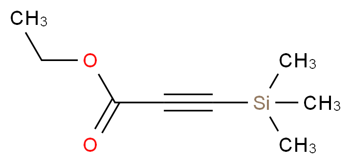 ethyl 3-(trimethylsilyl)prop-2-ynoate_分子结构_CAS_16205-84-8