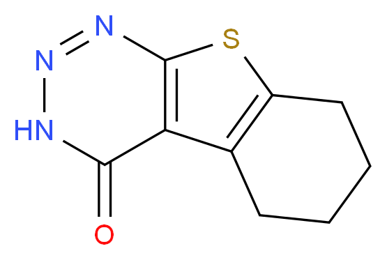 5,6,7,8-tetrahydro[1]benzothieno[2,3-d][1,2,3]triazin-4(3H)-one_分子结构_CAS_38359-86-3)