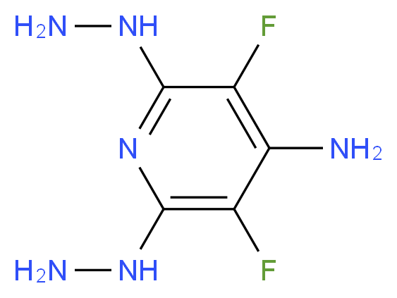 4-Amino-3,5-difluoro-2,6-dihydrazinopyridine 97%_分子结构_CAS_)