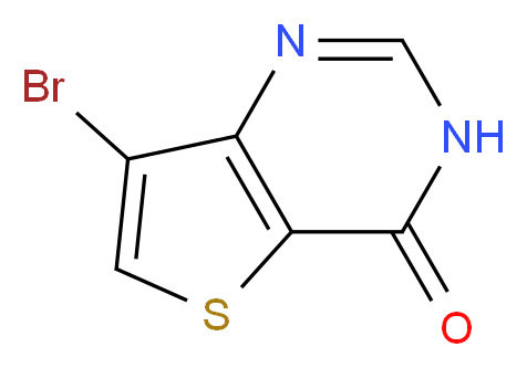 7-bromo-3H,4H-thieno[3,2-d]pyrimidin-4-one_分子结构_CAS_31169-25-2