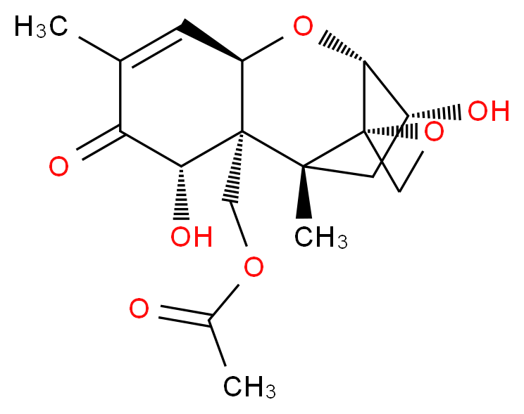 15-O-乙酰脱氧瓜萎镰菌醇 来源于禾谷镰刀菌_分子结构_CAS_88337-96-6)