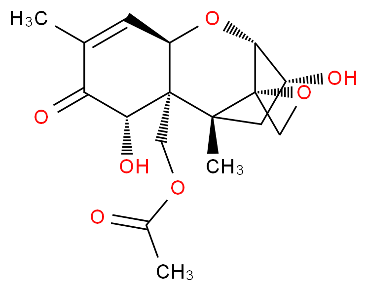 15-乙酰脱氧瓜萎镰菌醇 溶液_分子结构_CAS_88337-96-6)