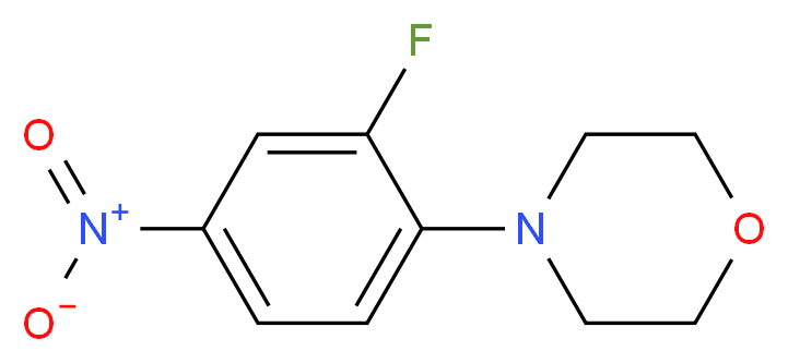 4-(2-Fluoro-4-nitrophenyl)morpholine_分子结构_CAS_2689-39-6)