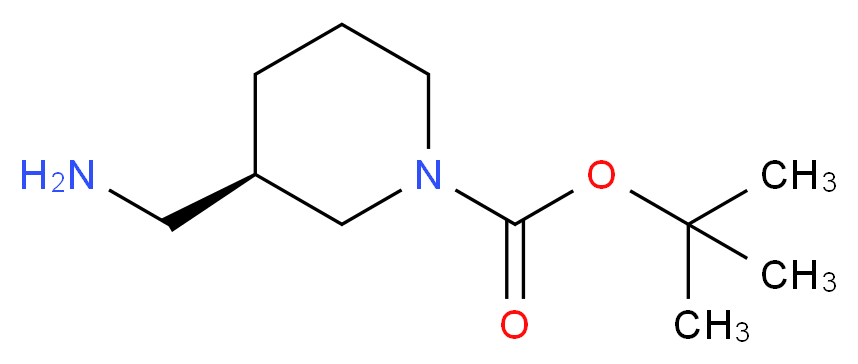 (R)-1-BOC-3-(AMINOMETHYL)PIPERIDINE_分子结构_CAS_140645-23-4)