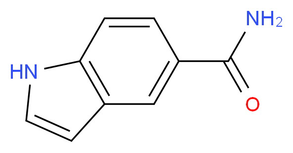 1H-indole-5-carboxamide_分子结构_CAS_1670-87-7