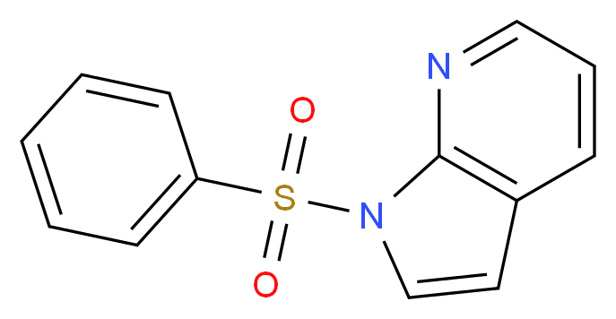 1-(Benzenesulfonyl)pyrrolo[2,3-b]pyridine_分子结构_CAS_143141-23-5)