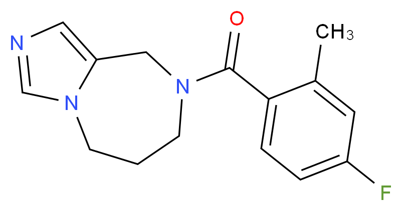 8-(4-fluoro-2-methylbenzoyl)-6,7,8,9-tetrahydro-5H-imidazo[1,5-a][1,4]diazepine_分子结构_CAS_)