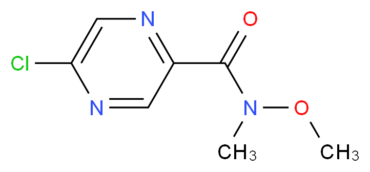 5-Chloro-N-methoxy-N-methyl-2-pyrazinecarboxamide_分子结构_CAS_1211533-01-5)