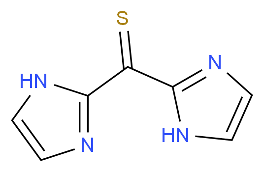 2-(1H-imidazole-2-carbothioyl)-1H-imidazole_分子结构_CAS_6160-65-2