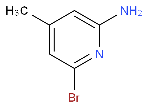 6-Bromo-4-methylpyridin-2-amine_分子结构_CAS_73895-98-4)