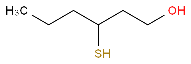 3-sulfanylhexan-1-ol_分子结构_CAS_51755-83-0