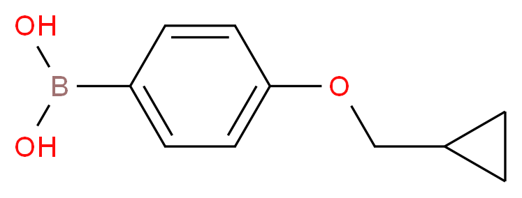 4-(Cyclopropylmethoxy)benzeneboronic acid_分子结构_CAS_)