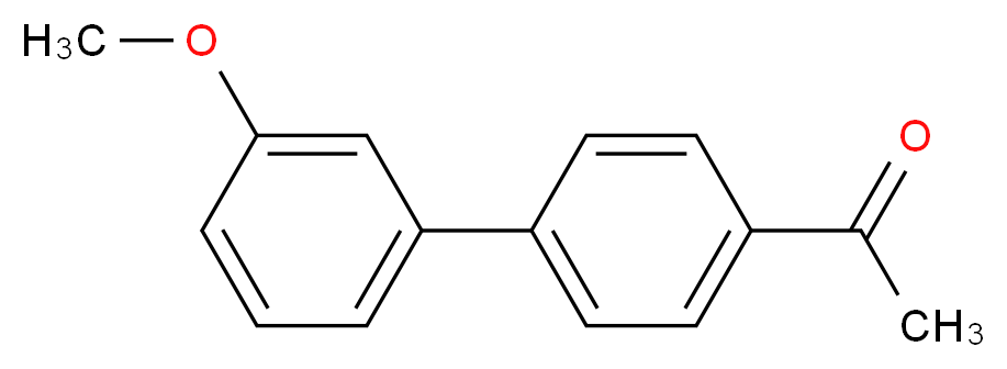 1-[4-(3-methoxyphenyl)phenyl]ethan-1-one_分子结构_CAS_76650-30-1