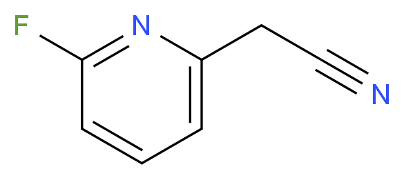 2-(6-fluoropyridin-2-yl)acetonitrile_分子结构_CAS_312325-71-6