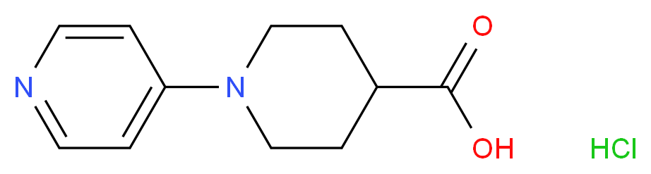 1-(4-吡啶基)-4-哌啶羧酸 单盐酸盐_分子结构_CAS_210962-09-7)