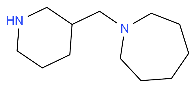 1-(piperidin-3-ylmethyl)azepane_分子结构_CAS_)