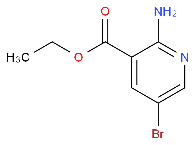 Ethyl 2-amino-5-bromonicotinate_分子结构_CAS_433226-06-3)