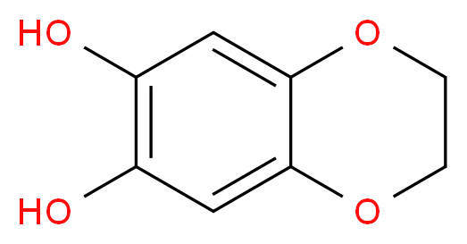 1,4-Benzodioxan-6,7-diol_分子结构_CAS_90111-35-6)