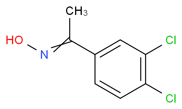 1-(3,4-dichlorophenyl)ethan-1-one oxime_分子结构_CAS_71516-68-2)