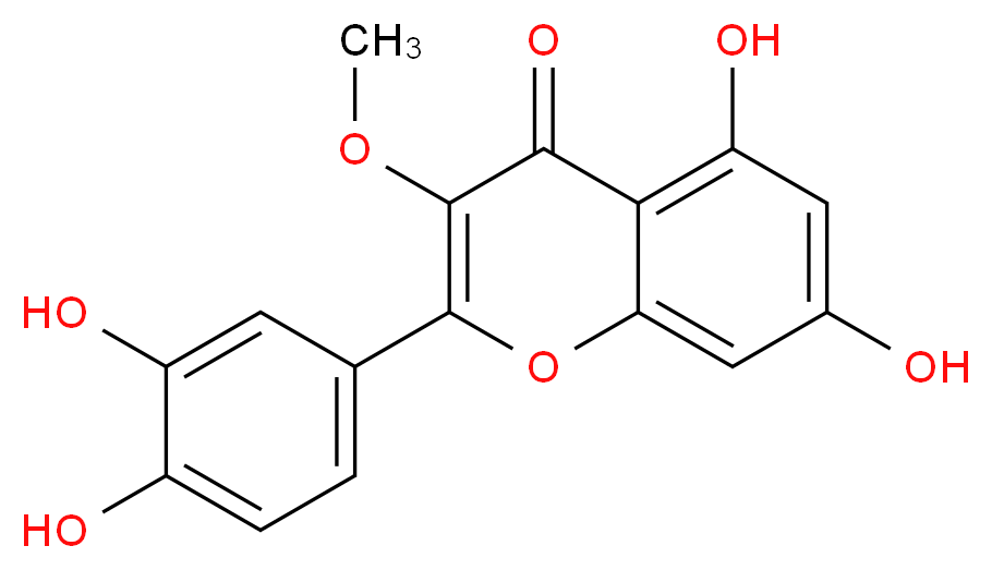 3-O-Methylquercetin_分子结构_CAS_1486-70-0)