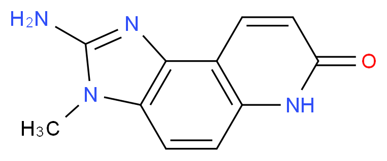 2-Amino-3,6-dihydro-3-methyl-7H-imidazo[4,5-f]quinolin-7-one_分子结构_CAS_108043-88-5)