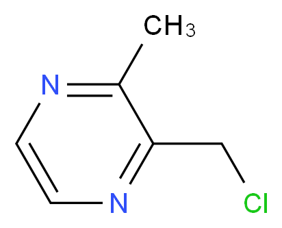2-(Chloromethyl)-3-methylpyrazine_分子结构_CAS_81831-67-6)