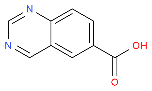 6-Quinazolinecarboxylic acid_分子结构_CAS_676326-53-7)