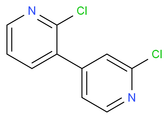 2,2'-Dichloro-3,4'bipyridine_分子结构_CAS_643082-10-4)