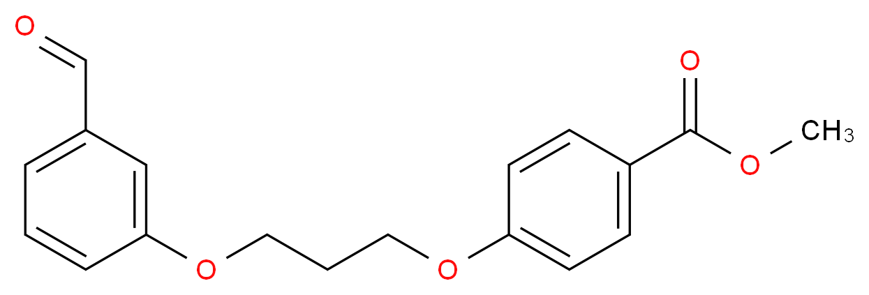 Methyl 4-[3-(3-formylphenoxy)propoxy]benzoate_分子结构_CAS_)
