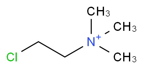 (2-chloroethyl)trimethylazanium_分子结构_CAS_999-81-5