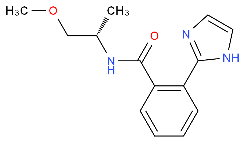 2-(1H-imidazol-2-yl)-N-[(1S)-2-methoxy-1-methylethyl]benzamide_分子结构_CAS_)