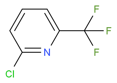 2-chloro-6-(trifluoromethyl)pyridine_分子结构_CAS_39890-95-4